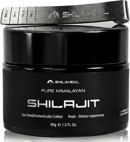 Shilajit Auténtica resina Shilajit del Himalaya para hombres y mujeres, alto ácido fúlvico, energía y resistencia, apoyo inmunológico, más de 85