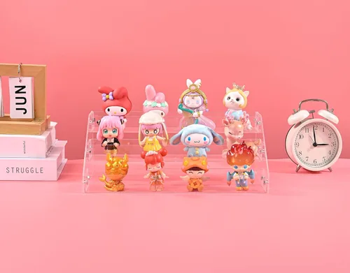 Miniatura 2 de AISIDERK Elevador de acrílico de 12 pulgadas, estantes, organizador de perfumes transparente de 3 niveles, organizador acrílico resistente y estable