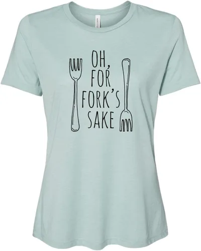 Miniatura 16 de Cute Women's Screen Printed Crew Neck Tee, Shirts With Sayings, Dusty Blue or Olive