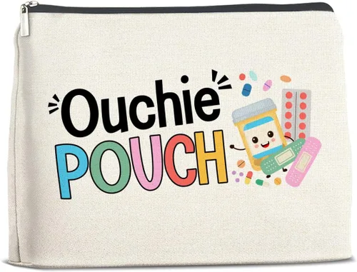 Miniatura 14 de Bolsa de maquillaje floral humor, regalos para mujer, B