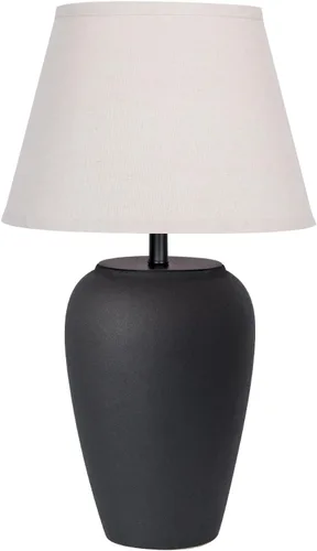 Miniatura 8 de YEPDIN TL3 - Lámpara de mesa de cerámica de 21.25 pulgadas, compacta y esmerilada, pantalla de tela cónica, decoración de cerámica para sala