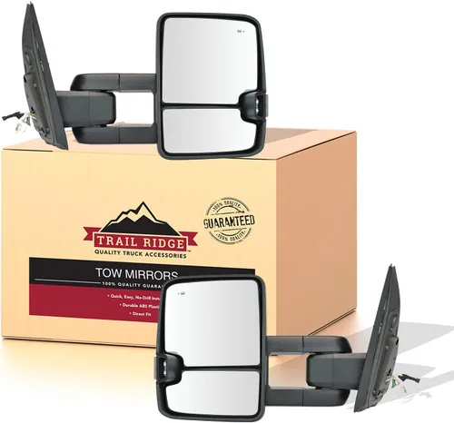 Miniatura 16 de Trail Ridge Juego de espejos de remolque de 2 piezas para el lado del conductor y del pasajero compatible con Ford F-150 FO1320479 FO1321479