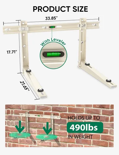 Miniatura 2 de Soporte de montaje en pared mini dividido: soporte de CA de montaje en pared para exteriores 9000-36000 BTU Mini Split aire acondicionado