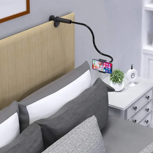 Miniatura 6 de Soporte para Teléfono de Cama con Cuello de Cisne – Brazo Flexible Montaje de Clip 360 Soporte Ajustable con Abrazadera Compatible con Teléfono
