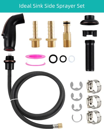 Miniatura 2 de Juego universal de accesorios de rociador/manguera/soporte para fregadero de cocina, rociador lateral de cocina compatible con grifo Moen/Delta