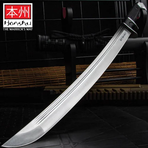 Miniatura 8 de HONSHU Sub-Hilt Wakizashi - Espada y funda Hoja de acero de alto carbono 1060 Mango TPR y protector de acero al carbono Funda de madera