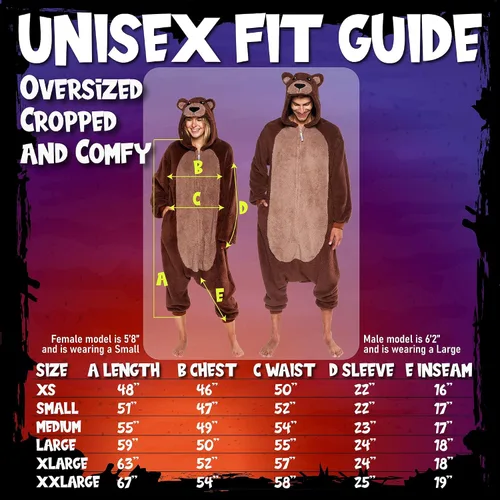 Miniatura 6 de Funziez! Disfraz de oso sherpa para adultos, disfraz de Halloween de animales, traje de cosplay de una pieza para adultos, mujeres y hombres