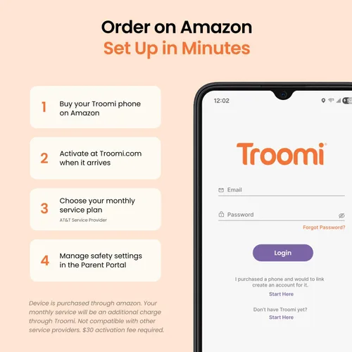 Miniatura 2 de Troomi Teléfono seguro para niños (Samsung Galaxy A16) - Aplicaciones administradas por padres, GPS y monitoreo de texto - Solo compra de teléfono