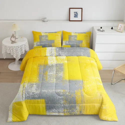 Miniatura 26 de Erosebridal Juego de ropa de cama turquesa tamaño individual para niños y niños, color verde azulado y gris degradado para niñas y adultos, relleno
