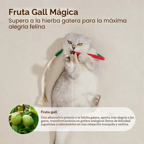 Miniatura 4 de Potaroma Juguetes para gatos con cuerdas para masticar 3 piezas con hierba gatera natural recargable, juguete seguro para limpieza de dientes