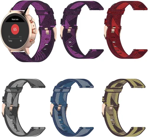 Miniatura 6 de Correa de reloj Fossil Sport de 1.61 pulgadas, correa de repuesto de nailon de liberación rápida de 0.71 pulgadas para mujer Fossil Gen 4 Venture