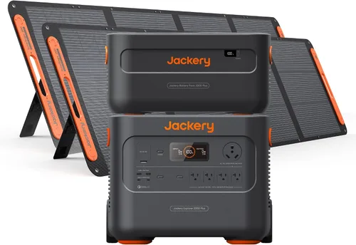 Miniatura 10 de Jackery Estación de energía portátil Explorer 2000 Plus, generador solar con batería LiFePO4 de 2042 Wh, salida de 3000 W, expandible a 24 kWh 6000