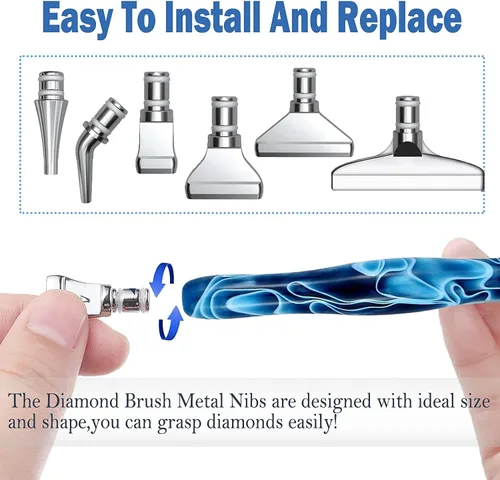 Miniatura 7 de Heyseri Bolígrafos de arte de diamante, bolígrafo de pintura de diamante "Classic Wax Stylus", accesorios tradicionales de herramientas de pintura