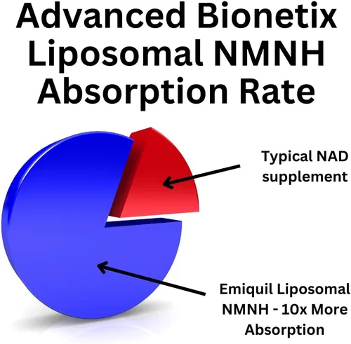Miniatura 5 de Advanced Bionetix NMNH liposomal 500 mg por porción - Alternativa al suplemento NMN - 60 cápsulas (mononucleótido de dihidronicinamida) Suplemento