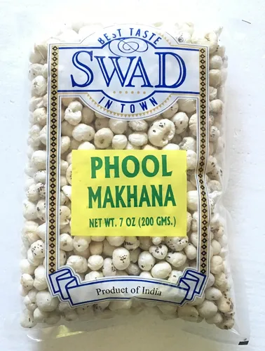 Swad Phool Makhana - Semillas de loto hinchadas - 7.05 oz