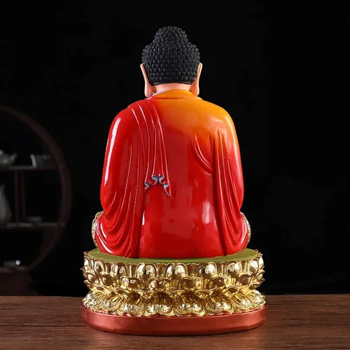 Miniatura 4 de UNNS Decoración decorativa de oficina de ídolo de Buda en meditación, decoración de Feng Shui, atractiva decoración de Buda sereno para tu hogar u