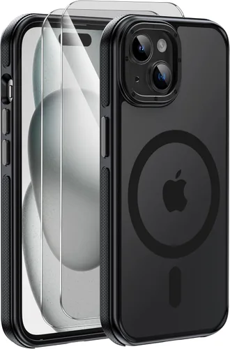 Miniatura 30 de Funda magnética fuerte para iPhone 12 Pro Max [Protección de grado militar de 10 pies] Compatible con MagSafe, funda protectora a prueba de golpes