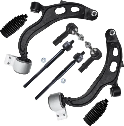 Miniatura 419 de Detroit Axle - Kit de brazos de control de extremo delantero de 8 piezas para Dodge Dakota 00-04, Durango 00-03, 4 brazos de control superior e