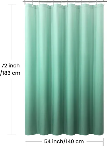 Miniatura 106 de Cortinas de Ducha Negras, Cortinas de Ducha de Poliéster Impermeable con Rayas Horizontales Degradadas en Blanco y Negro Modernas para Baño, 72x72