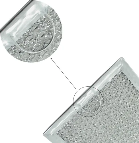Miniatura 5 de Filtro de grasa para microondas que reemplaza 5304464105 WB06X10608 Filtro de grasa para microondas GE compatible con 5.1 x 7.6 pulgadas