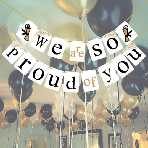 [USA-SALES] pancarta de graduación "We are so Proud of You", decoración para fiestas de graduación, por USA-SALES