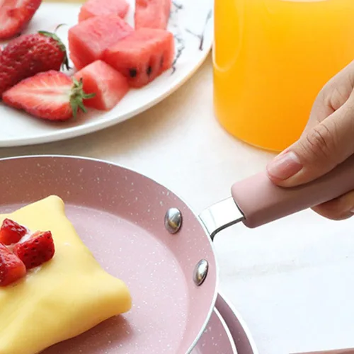 Miniatura 6 de Hemoton Sartén antiadherente de aluminio de 13.38 pulgadas para tortillas y panqueques, sartén saludable de doble uso con calor rápido y diseño apto