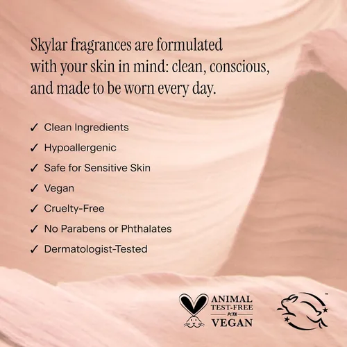 Miniatura 6 de Skylar Pink Canyon Eau de Parfum - Perfum Hipoalergénico y Limpio para Mujeres y Hombres, Vegano y Seguro para Piel Sensible - Notas de Pomelo, Sal