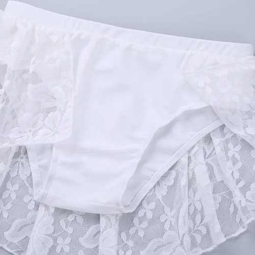 Miniatura 4 de JEATHA Kids Girls Ballet Dance Disfraces de encaje floral sin mangas Crop Top con falda Bottoms Leotardo Dancewear
