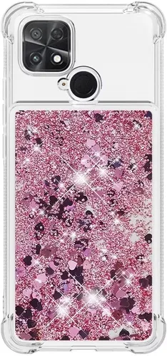Miniatura 53 de Glitter Sparkle Moving Quicksand Flowing Cover para Xiaomi Redmi Note 10S Bling Liquid Clear Star Heart Silicona Bumper Funda transparente de goma a
