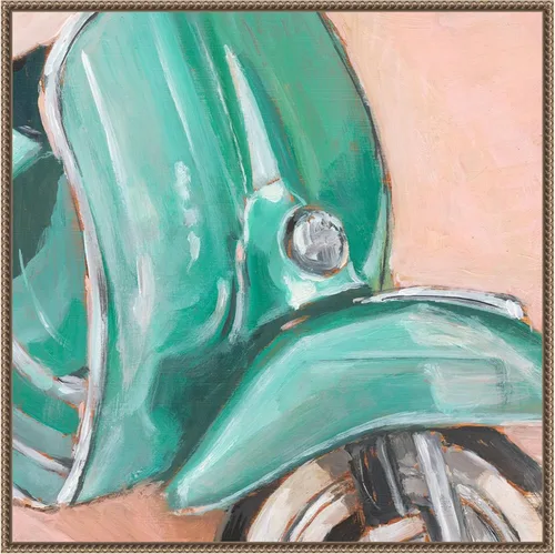 Miniatura 19 de Amanti Art Framed Canvas Wall Art 30x30 Retro Scooter IV by Ethan Harper, Framed Wall Art Canvas, Transportation Artwork, Country Rustic Decor