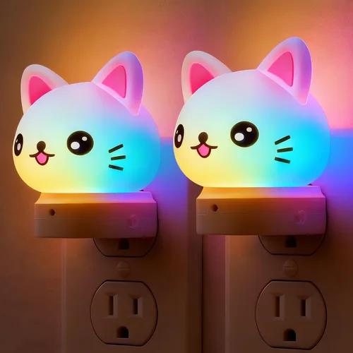 Miniatura 17 de L LOHAS LED - Luz nocturna enchufable para niños, luces nocturnas 3D de cachorros lindas con sensor de atardecer a amanecer, 1600K/2700K/5000K 3CCT