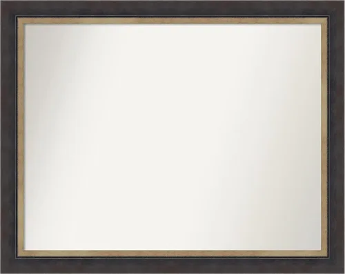 Miniatura 144 de Amanti Art Espejo personalizado, espejo de baño negro Astor, espejo de pared o espejo de tocador de baño sobre el fregadero (25 x 25 pulgadas)