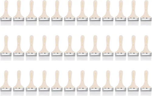 Miniatura 14 de uxcell 36 pinceles de pintura de 5.5 pulgadas de ancho con cerdas de nailon suave con mango de madera para pared, gabinetes, cercas blancas