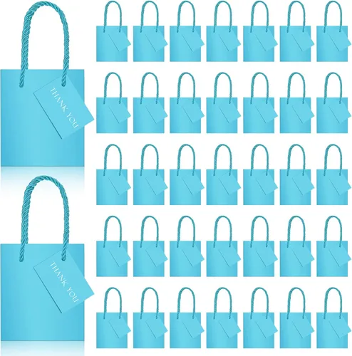 Miniatura 11 de Zhehao Paquete de 50 mini bolsas de regalo para el Día de la Madre a granel de 4 x 2.75 x 4.5 pulgadas, pequeñas bolsas de regalo de agradecimiento