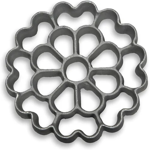 Miniatura 24 de Molde escandinavo de roseta Achappam, molde para buñuelos, fabricante de rosetas, herramienta de galletas de roseta, molde de aluminio fundido