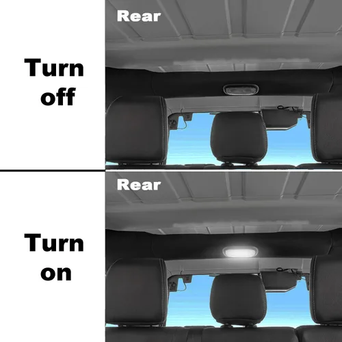 Miniatura 6 de Hooke Road JK Wrangler - Bombillas de cúpula para Jeep JK Wrangler con parte superior blanca brillante para mapas de lectura para Jeep JK Wrangler