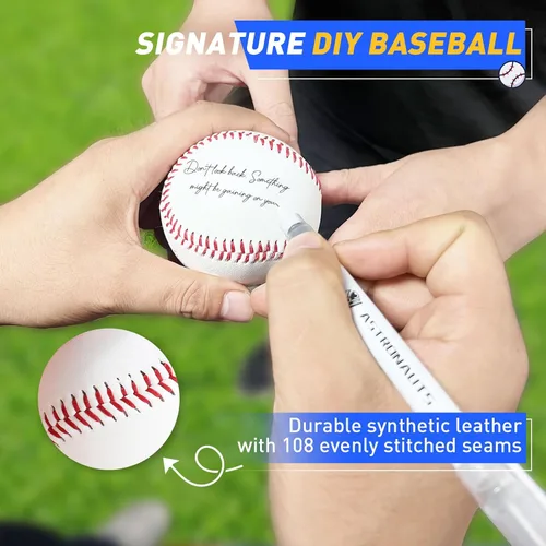 Miniatura 5 de Gracfulcub Baseball Ball, Official Game for Youth Adult Training Play Hard Ball，Official size & weight. Perfect for batting, fielding, pitching.