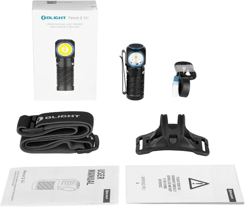Miniatura 9 de OLIGHT Perun 2 Mini linterna frontal LED de 1100 lúmenes, linterna frontal recargable con opción de luz roja, ideal para trabajar, senderismo, Negro