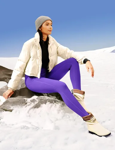 Miniatura 40 de Ewedoos - Leggings con forro de vellón y bolsillos para mujer, leggings térmicos de invierno para mujeres, pantalones de yoga y entrenamiento