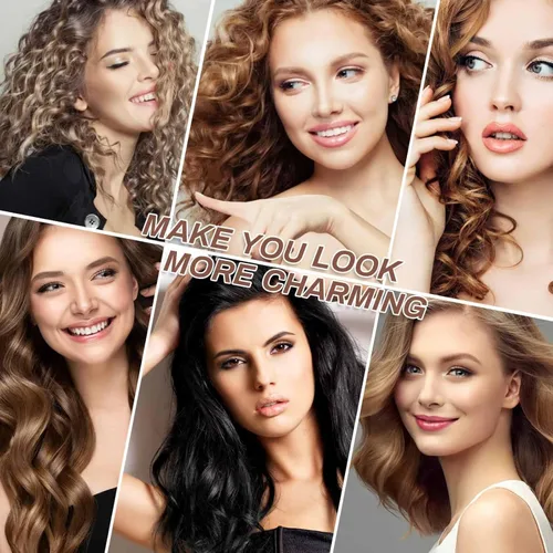 Miniatura 7 de Juego de rodillos grandes para el cabello, 24 piezas con 12 rodillos jumbo y 12 clips para volumen de cabello largo y grueso (negro)