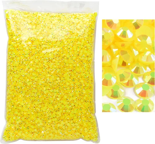 Miniatura 33 de 50000 piezas de diamantes de imitación con parte posterior plana, resina sin termoadhesión, gran cantidad al por mayor para manualidades, bricolaje