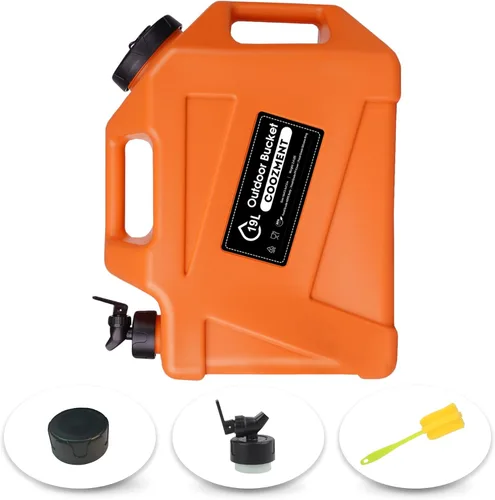 Miniatura 19 de COOZMENT Contenedores de agua de 3.2 galones/5 galones con grifo, jarra de agua sin BPA, tanque de agua verde militar, contenedores