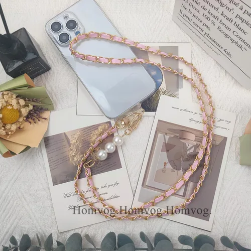 Miniatura 5 de Cioatu Phone Lanyard Universal Crossbody Neck Strap with 2 Tether Tab, 1 Wrist Strap Rosa