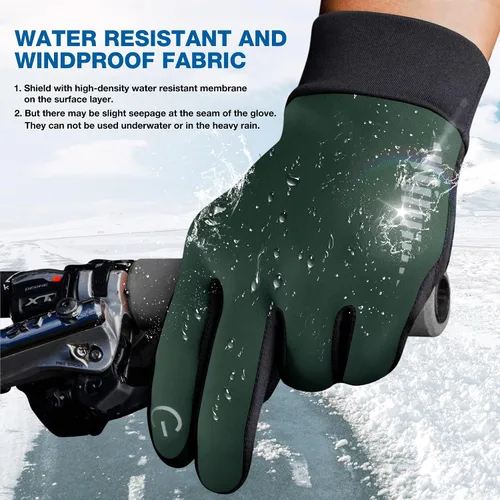Miniatura 5 de SIMARI - Guantes de invierno para hombres y mujeres, para pantalla táctil, guantes de invierno, guantes de trabajo para correr, conducir, montar
