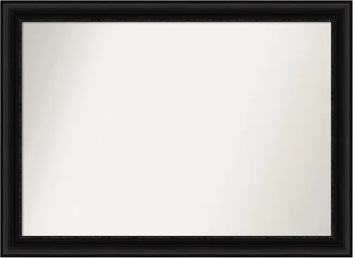 Miniatura 110 de Amanti Art Espejo personalizado, espejo de baño negro puente, espejo de pared o espejo de tocador de baño sobre el fregadero (26 x 26 pulgadas)