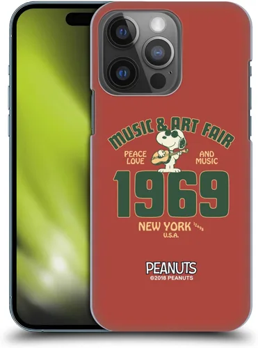 Miniatura 72 de Head Case Designs Funda rígida con licencia oficial de Peanuts Snoopy Woodstock Far Out Woodstock 50th compatible con Apple iPhone 15 Plus