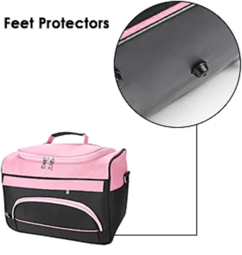 Miniatura 4 de Petyoung Bolsa de transporte de peluquería de gran capacidad con correa para el hombro, equipo de peluquería profesional, herramienta de salón
