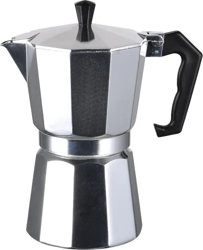 Kitchen Sense - Cafetera de aluminio pulido, 6 tazas