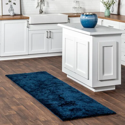 Miniatura 25 de nuLOOM Alfombra de Área de Felpa Acogedora de 5' x 8', Lavable a Máquina, Antideslizante, Alfombra Shag Suave y Esponjosa para Sala de Estar, Crema