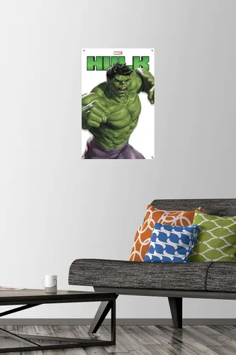 Miniatura 2 de Trends International Marvel Comics - Póster de pared de la serie de características de Hulk, 14.72 x 22.37 pulgadas, paquete de póster premium